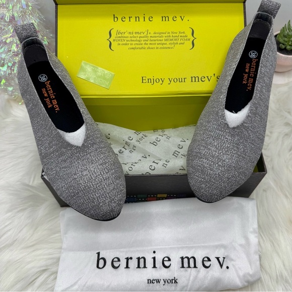 BERNIE MEV Safira Comfort Flats Grey/Silver 7.5 (38) - Picture 8 of 8